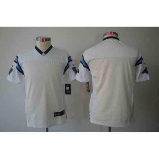 Nike Youth Carolina Panthers Blank White Color[Youth Limited Jerseys]